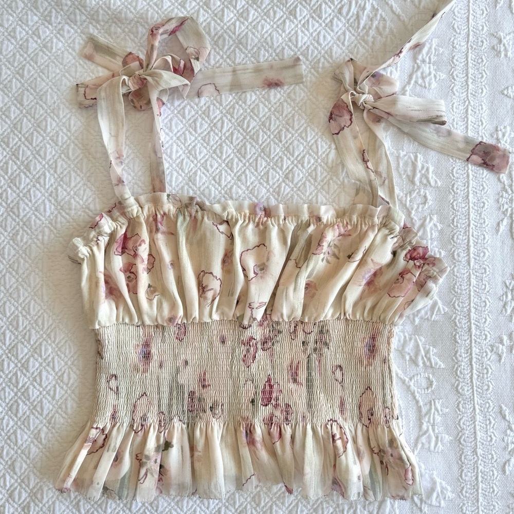Aritzia Winfred Ballade Camisole (Floral, M)